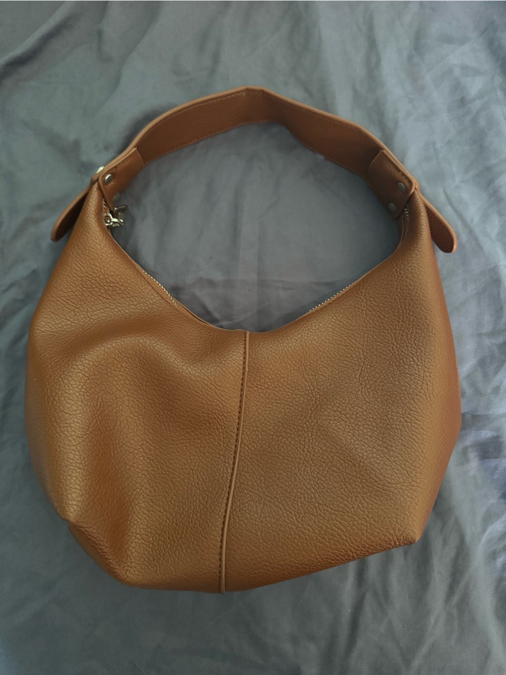 Classic Brown Leather Hobo Bag - Sleek Everyday Shoulder Bag